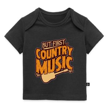 Guitare country - T-shirt Premium bébé bio - noir - Devant