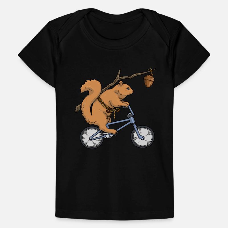 Vélo écureuil drôle de tamia T-shirt Premium bébé bio
