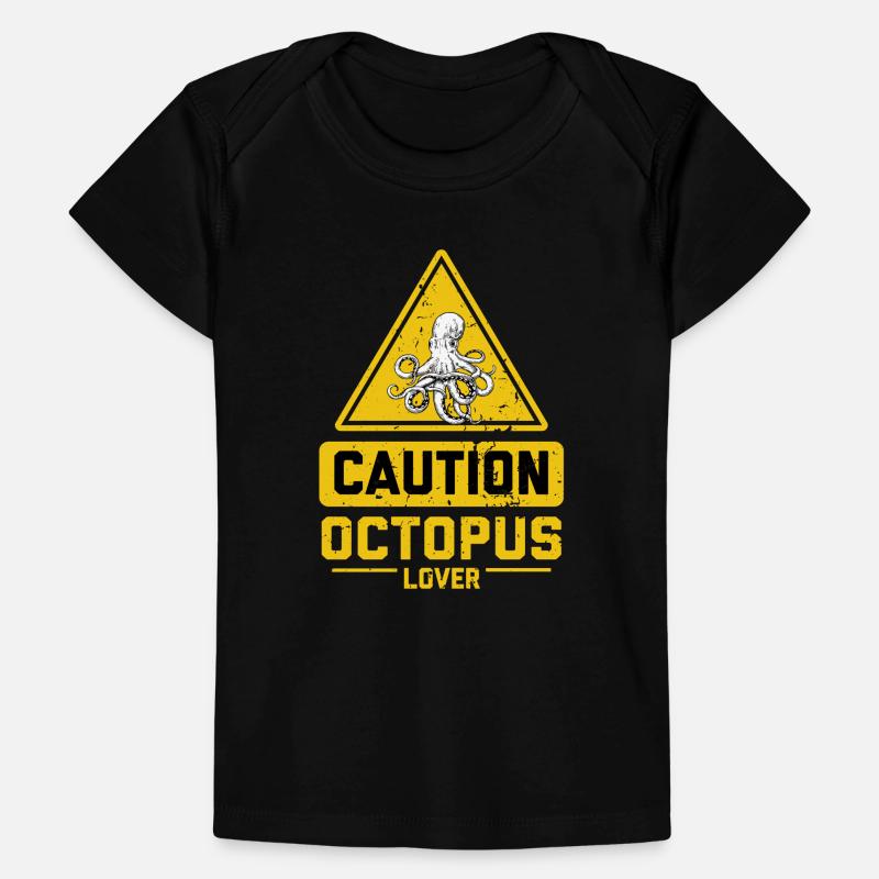 CAUTION Octopus Lover Baby Premium Organic T-Shirt
