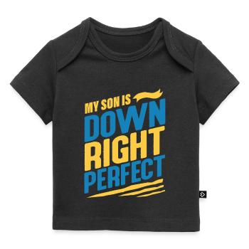 Trisomie 21 du syndrome de Down - T-shirt Premium bébé bio - noir - Devant
