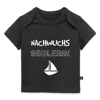 Nachwuchs Seglerin Geschenk Geburt Baby Kind - Baby Premium Organic T-Shirt - Schwarz - Vorne