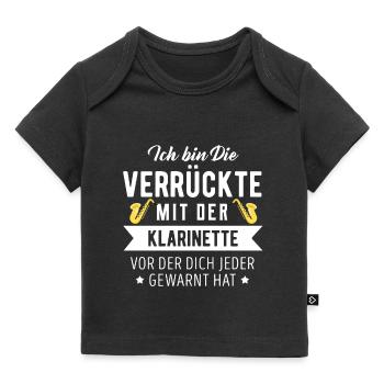 Klarinette - Baby Premium Organic T-Shirt - Schwarz - Vorne