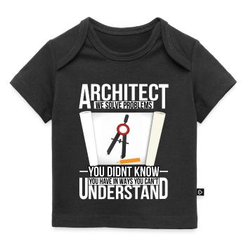 Architekt - Baby Premium Organic T-Shirt - Schwarz - Vorne