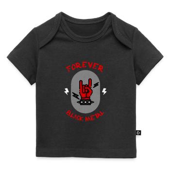 Forever Black Metal Gift - Baby Premium Organic T-shirt - black - Front