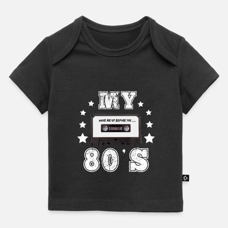 Rétro Vintage 80 Idée cadeau - T-shirt Premium bébé bio - noir