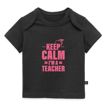 Teacher - Baby Premium Organic T-shirt - black - Front