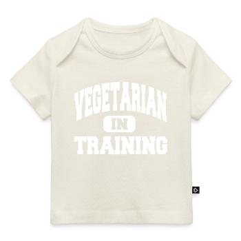 Vegetarian In Training - Baby Premium Organic T-Shirt - Dunkelnavy - Vorne