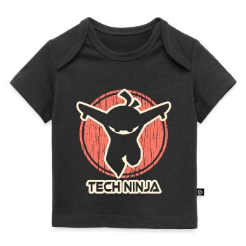 Tech Ninja - Baby Premium Organic T-Shirt - Schwarz - Vorne