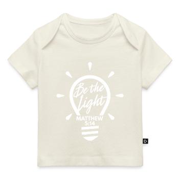 Chemises chrétiennes soyez la lumière Matthieu 514 - T-shirt Premium bébé bio - marine foncé - Devant