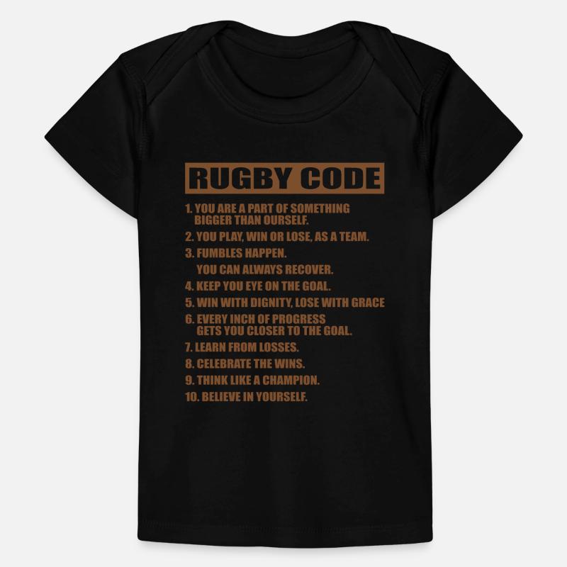 RUGBY CODE T-shirt Premium bébé bio