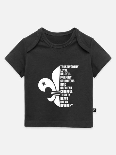 Pfadfinder Gesetze - Baby Premium Organic T-Shirt - Schwarz