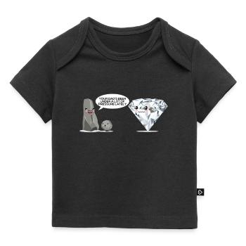 Geologe Geschenk Geologie Diamant Stein Opal Fan - Baby Premium Organic T-Shirt - Schwarz - Vorne