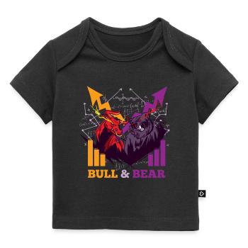 Bull & Bear Bull Market Stocks Exchange Stock Market - Baby Premium Organic T-shirt - black - Front