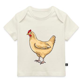 Chicken - Baby Premium Organic T-shirt - dark navy - Front