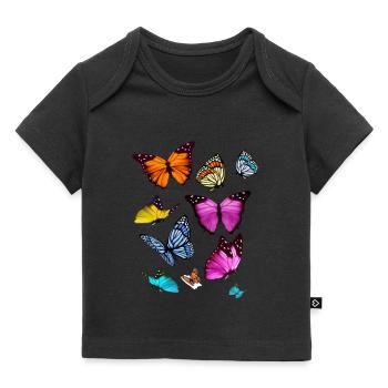 Espèce de papillon Insecte papillon - T-shirt Premium bébé bio - noir - Devant