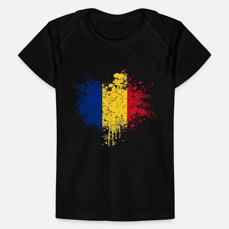 Roumanie Pavillon T-shirt Premium bébé bio