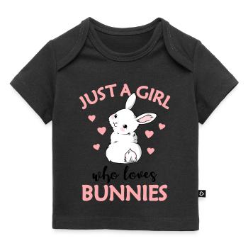 lièvre - T-shirt Premium bébé bio - noir - Devant