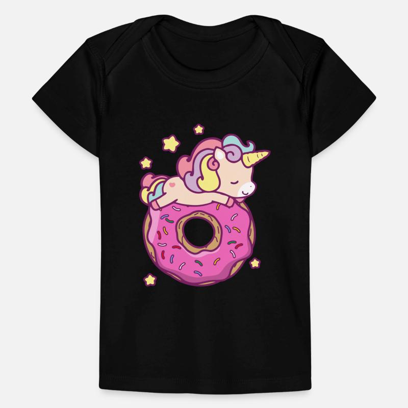 Nette Einhorn Donut Mädchen Kinder Baby Premium Organic T-Shirt