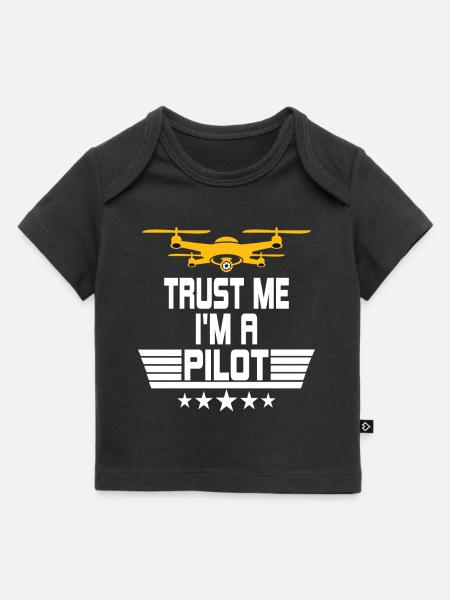 Drone drone pilot, drone quadcopter gift - Baby Premium Organic T-shirt - black