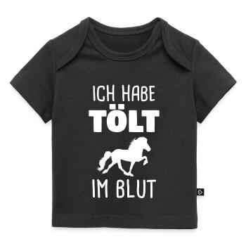 Isländer Islandpferd Islandpferde Geschenk - Baby Premium Organic T-Shirt - Schwarz - Vorne
