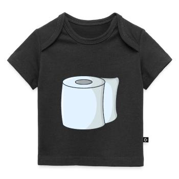 Papier toilette papier toilette - T-shirt Premium bébé bio - noir - Devant