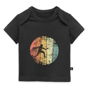 Fencing retro fencer - Baby Premium Organic T-shirt - black - Front