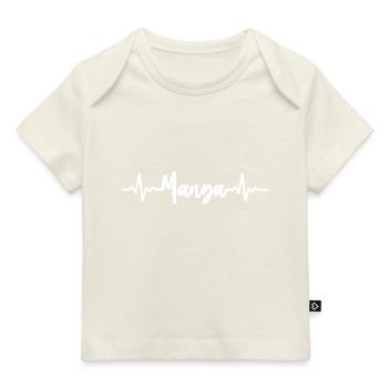Heartbeat manga - Baby Premium Organic T-shirt - dark navy - Front