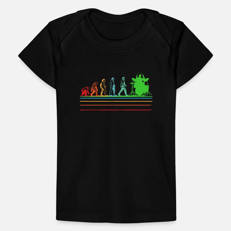 Drummer Evolution... Drummer T-shirt Premium bébé bio