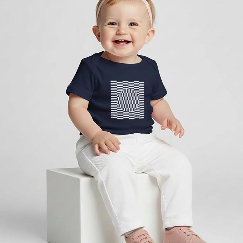 Visual grid perception illusion imagination Baby Premium Organic T-shirt