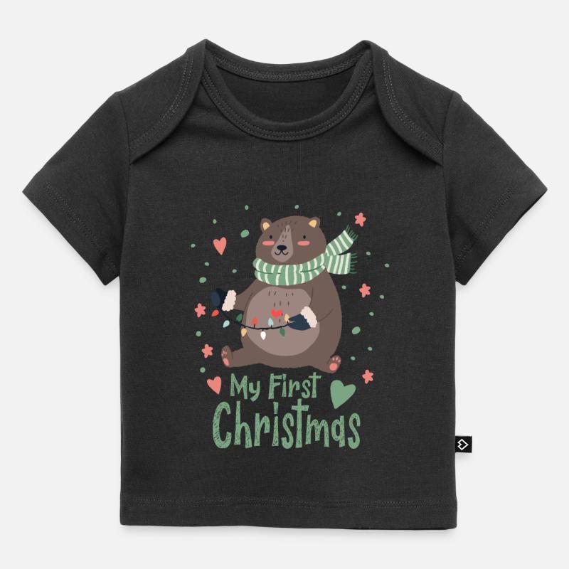 My First Christmas - T-shirt Premium bébé bio - noir