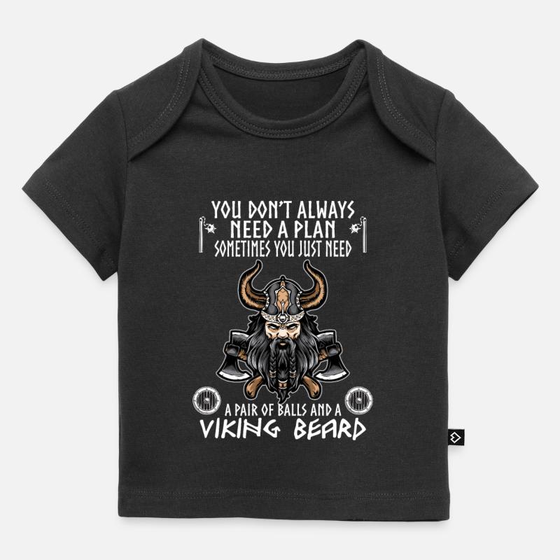 vikings - T-shirt Premium bébé bio - noir