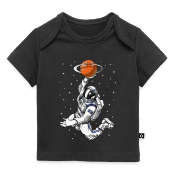 Joueur de basket- astronaute - T-shirt Premium bébé bio - noir - Devant