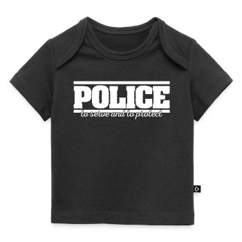 police - T-shirt Premium bébé bio - noir - Devant