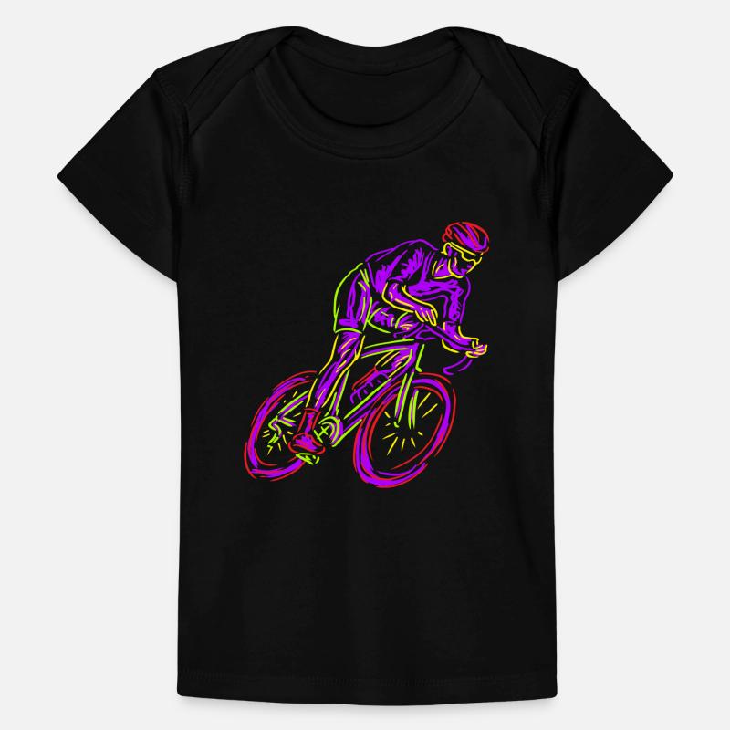 Néon coureur de vélo de course Néon Type Vélo Cyclisme T-shirt Premium bébé bio