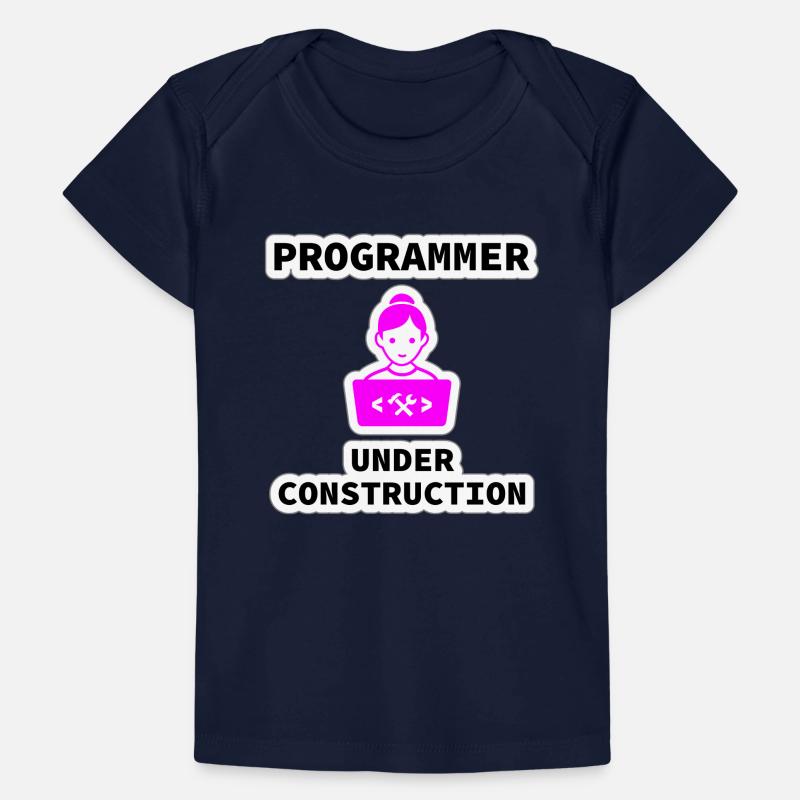 Girl Programmer Under Construction, Programming Baby Premium Organic T-shirt