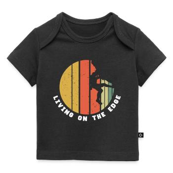 Klettern Bergsteigen Bouldern Sportklettern - Baby Premium Organic T-Shirt - Schwarz - Vorne