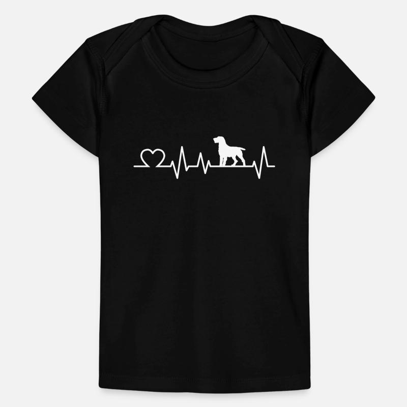 Deutsch Drahthaar Herzschlag Jagdhund Geschenk Baby Premium Organic T-Shirt