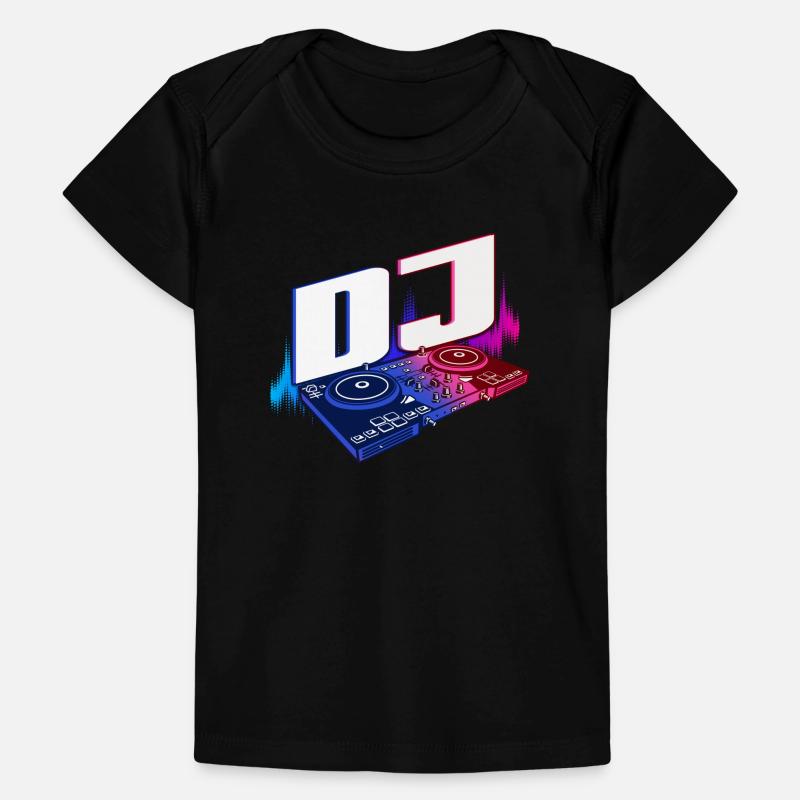 DJ Music Disco Deejay Turntable Gift Baby Premium Organic T-shirt