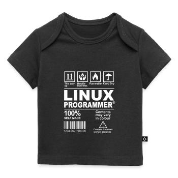Geek Linux Programmierer lustige Definition - Baby Premium Organic T-Shirt - Schwarz - Vorne