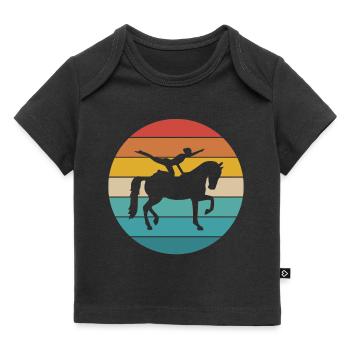 Voltigieren | Retro Style - Baby Premium Organic T-Shirt - Schwarz - Vorne