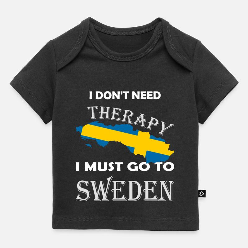 Suède Suède drapeau suédois cadeau - T-shirt Premium bébé bio - noir
