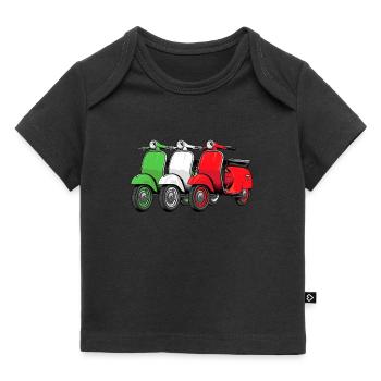 Motorroller Mofa Moped Roller - Baby Premium Organic T-Shirt - Schwarz - Vorne