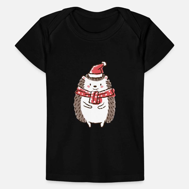 Weihnachten Igel Weihnachtsmütze Weihnachtsmann Baby Premium Organic T-Shirt