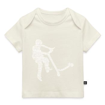 Stunt Scooter Roller Tretroller Junge Kinder - Baby Premium Organic T-Shirt - Dunkelnavy - Vorne