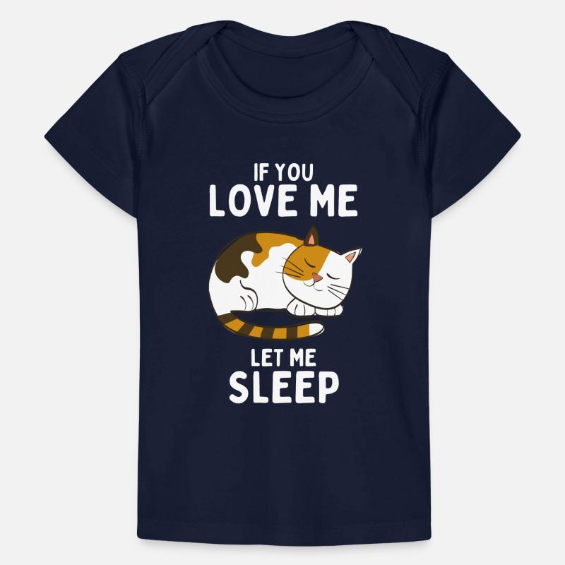 Sleeping Cat Funny Gift Baby Premium Organic T-shirt
