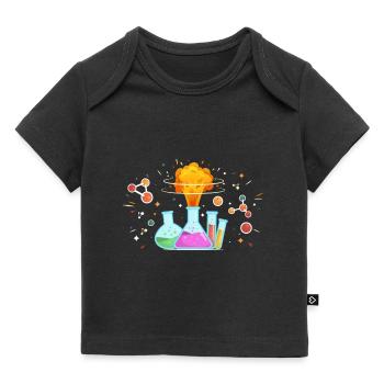 Chemie Geschenk Chemiker Wissenschaft Molekül Atom - Baby Premium Organic T-Shirt - Schwarz - Vorne