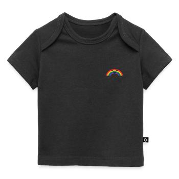 Rainbow Lesbian Pride LGBT Flag CSD Homosexual - Baby Premium Organic T-shirt - black - Front