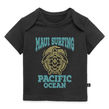 Maui Surfing Hawaii Pacific - Baby Premium Organic T-shirt - black - Front
