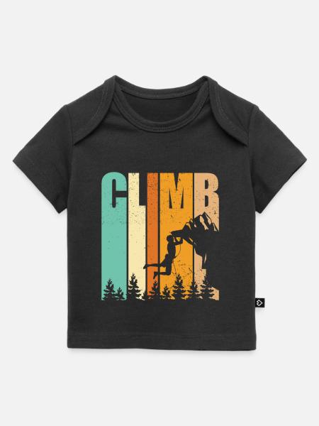 Geschenk Kletterer Boulderer klettern bouldern - Baby Premium Organic T-Shirt - Schwarz