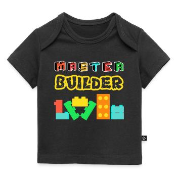 Master Builder Building Bricks Blocks Pieces - Baby Premium Organic T-shirt - black - Front